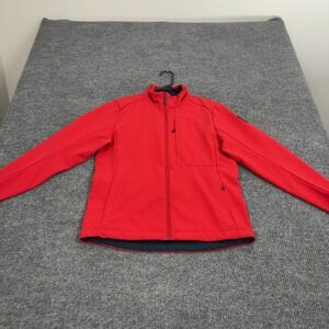 Chick-fil-A Oobe Jacket Mens M Red Polyester Spandex Softshell Full Zip Workwear